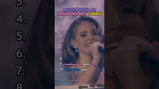 Most Popular Lana Del Rey Songs #lanadelrey #lanadelreymusic #top10 #ranking #pop #popmusic #shorts