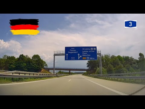 Germany: Regensburg - Passau (autobahnn A3)