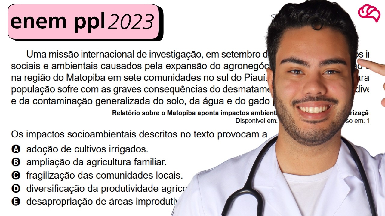 Resolução em Vídeo — Questão 49 ENEM 2023 PPL