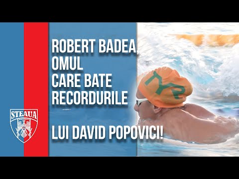 Robert Badea, omul care bate recordurile lui David Popovici!