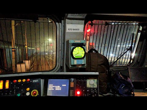 घने कोहरे में ऐसे चलती है रेलगाड़ी WAP 7 CAB RIDE (FOOTPLATE) with FOG SAFE DEVICE "ZERO VISIBILITY"