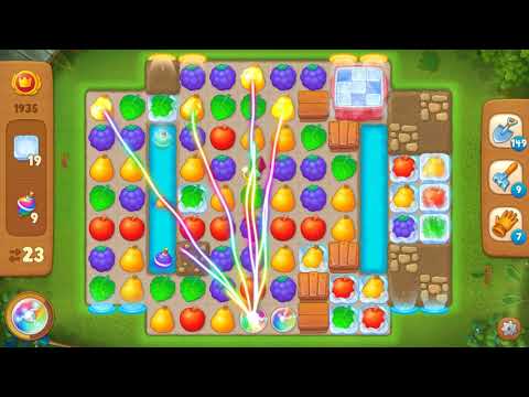 Gardenscapes Area 9 Day 1 Hard Level 1935 - No Boosters Or Hacks