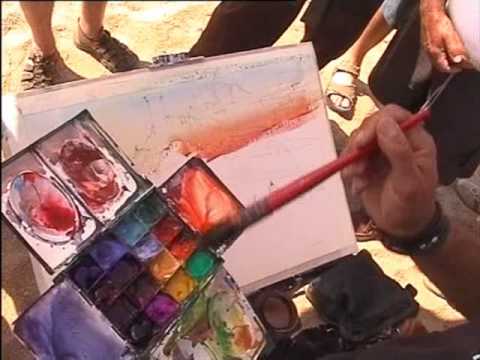 Alvaro Castagnet watercolor  demo - seascape