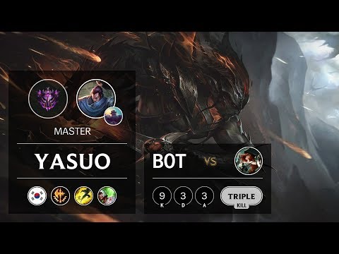 Yasuo Bot vs Miss Fortune - KR Master Patch 10.1