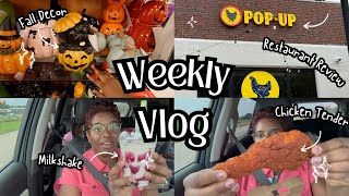 BACK TO SCHOOL SHOPPING | FOOD REVIEW | WEEKLY VLOG | FALL DECOR | POP-UP CHICKEN SHOP