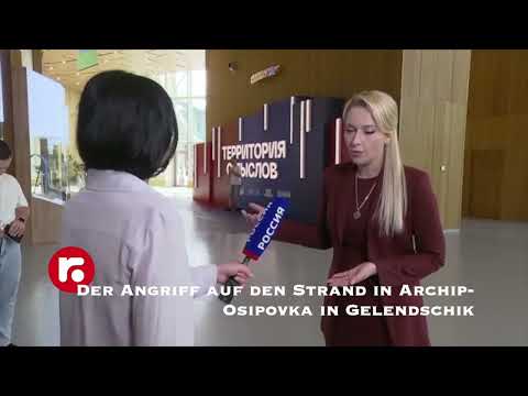 Der Angriff auf den Strand in Archip Osipovka in Gelendschik