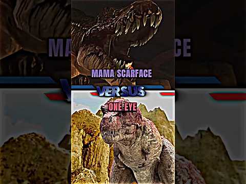 Mama Scarface VS One Eye #turok #dinosaur #dinosaurking #whoisstrongest #paleontology #prehistoric