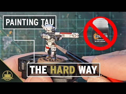 Painting Warhammer 40K models the hard way.