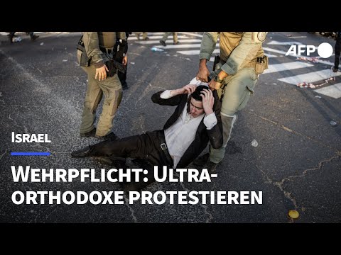 Ultraorthodoxe Juden protestieren erneut gegen Wehrpflicht in Israel | AFP