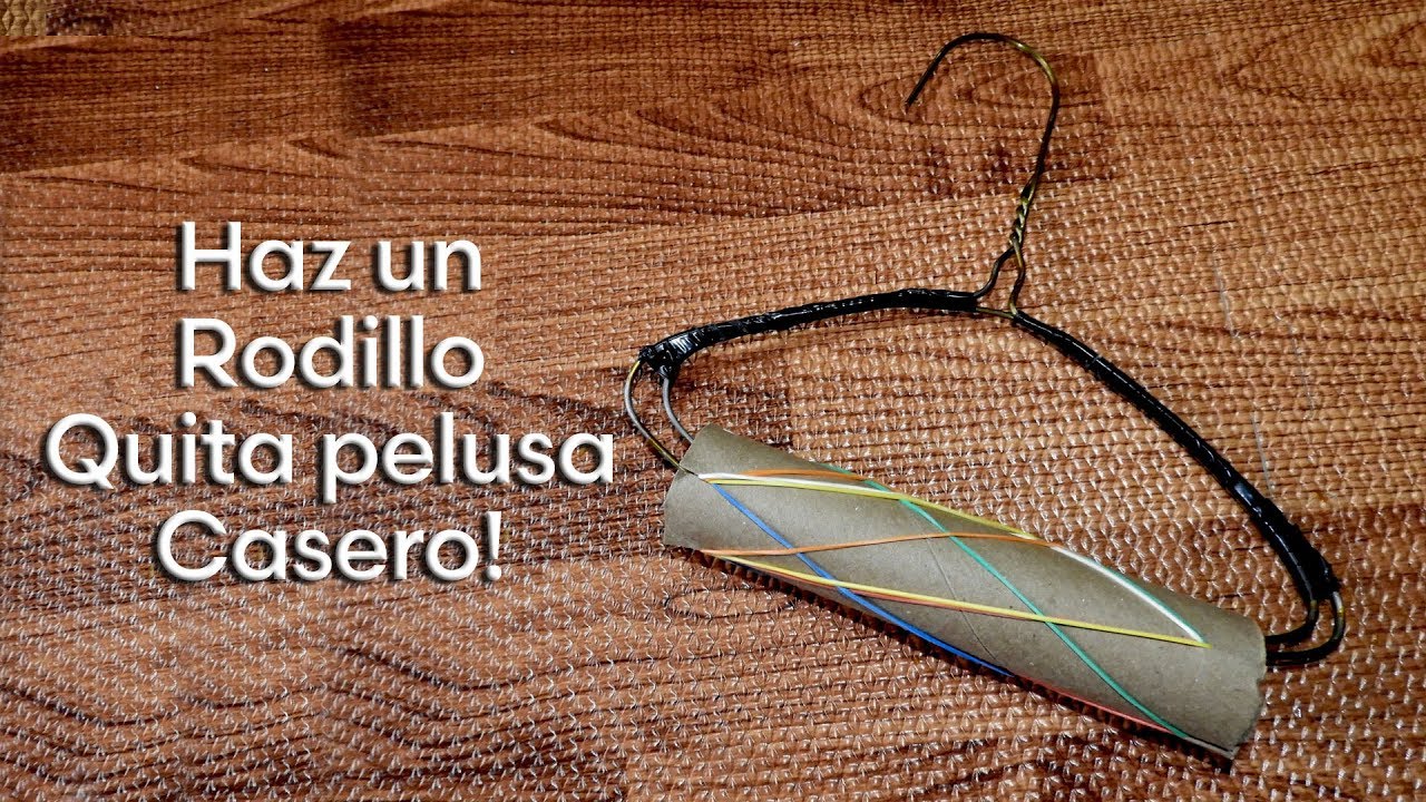 Como Hacer un Rodillo Quita Pelusa Reciclando un Tubo de Cartón