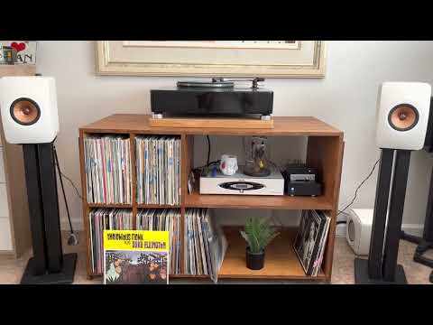 KEF LS50 Meta Speakers with DIY Lenco Turntable Schick 12" Tonearm and KC62 Subwoofer AWESOME