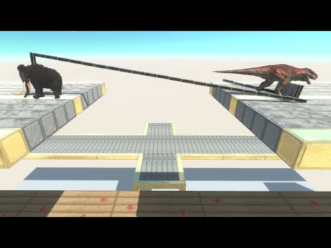 Tug of War with PREHISTORIC Mammoth Animal Revolt Battle Simulator
