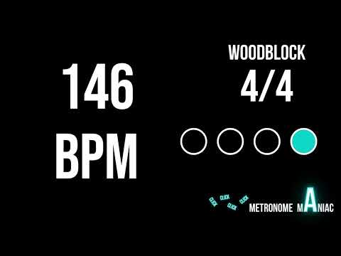 Metronome 146 BPM 4/4 - Woodblock