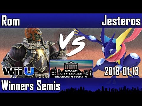 SCLS4P4 -WS- Rom (Ganondorf) vs Jesteros (Greninja) - Smash 4