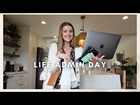 VLOG: life admin day (get organized, re-set, and plan with me!)