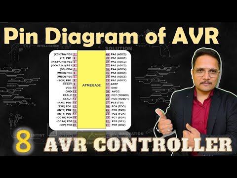 Pin Diagram of ATmega32 AVR Microcontroller