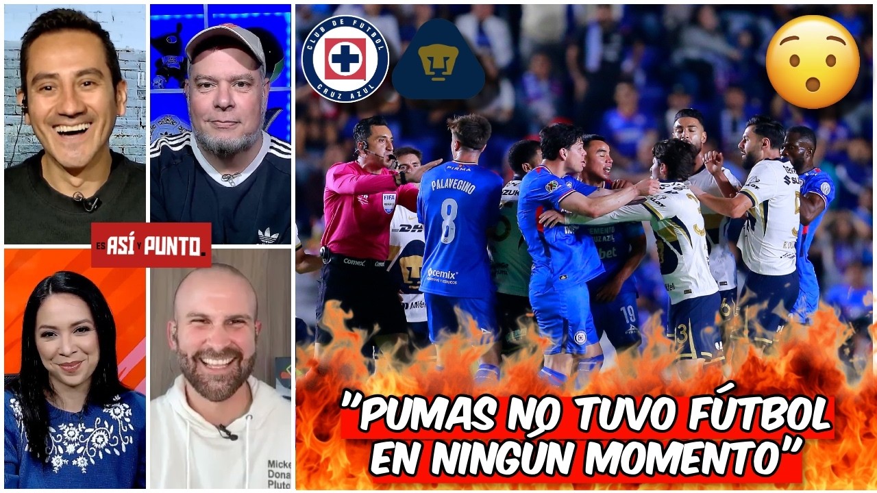 CRUZ AZUL PERDONÓ ante PUMAS en la IDA pero LA MÁQUINA sigue siendo FAVORITO | Es Así y Punto