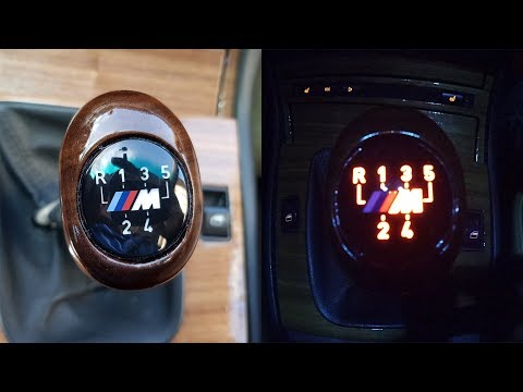 Подсветка в ручку КПП BMW e46
