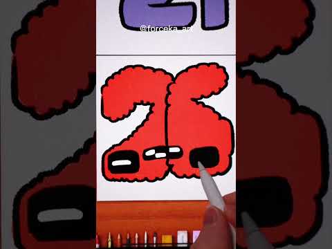 Drawing Number Lore | 21, 22, 23, 24, 25, 26, 27, 28, 29, 30 #shorts #number #numberlore