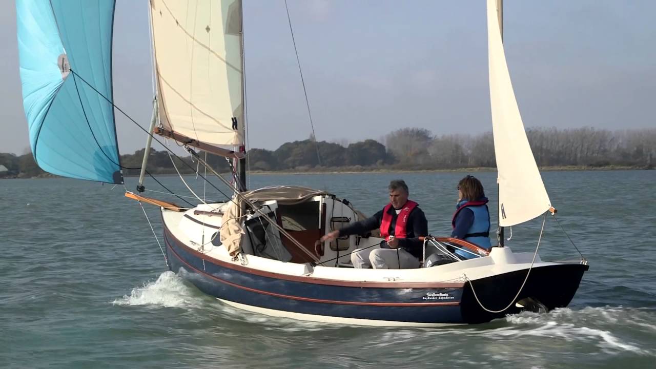 Swallow Yachts BayRaider Expedition under Asymmetric Spinnaker