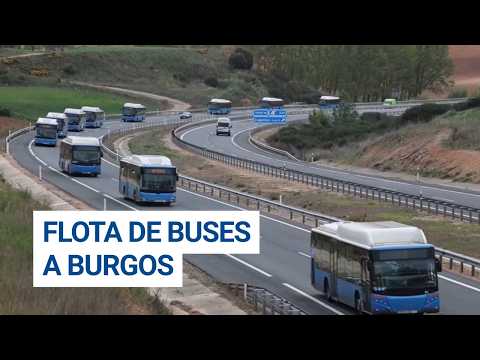 MADRID envía una flota de 40 AUTOBUSES urbanos a BURGOS