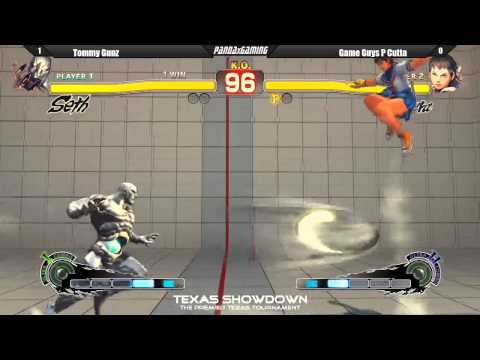 Tommy Gunz vs Game Guys P Cutta - Super Street Fighter IV AE 2012 (Texas Showdown)