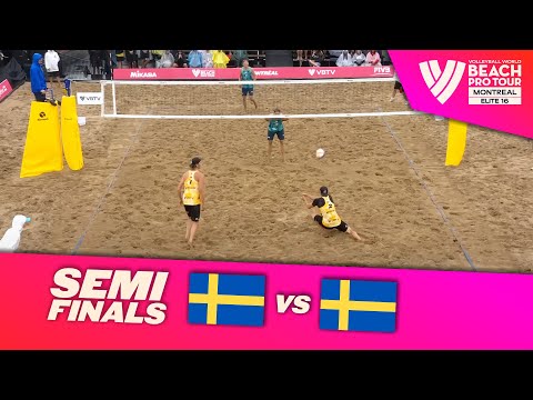 Hölting/Andersson vs. Åhman/Hellvig - Semi Final Highlights | Montreal 2025 #BeachProTour