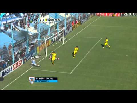 Gol de González. Atl. Rafaela 2 - Defensa 0. Fecha 11. Primera Divisiòn 2015. FPT.