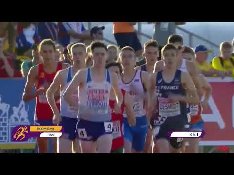 2018 U18 Boys 1500m Final European Champ