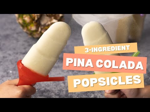 Easy Piña Colada Popsicles (3 Ingredients | No Alcohol)
