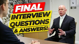 FINAL INTERVIEW QUESTIONS & ANSWERS! (How to PASS a FINAL JOB INTERVIEW!)