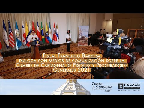 Fiscal Barbosa dialoga con medios de comunicación sobre Cumbre de Fiscales y Procuradores Generales