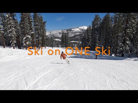 Ski on ONE ski: advanced drills