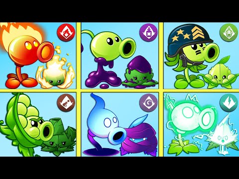 6 Best Pair Mint & PEA Plants Battlez - Who Will Win? - PvZ 2 Team Plant vs Team Plant