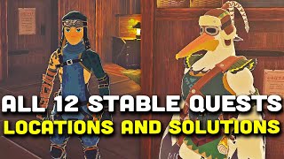 Zelda Tears of the Kingdom - All 12 Stable Quests Locations and Solutions
