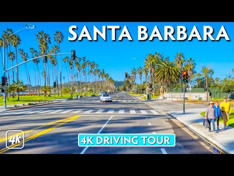 SANTA BARBARA, CALIFORNIA – 4K (Ultra HD) Driving Tour