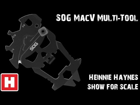The SOG Knives MacV Multi-tool - Show for Scale Overview