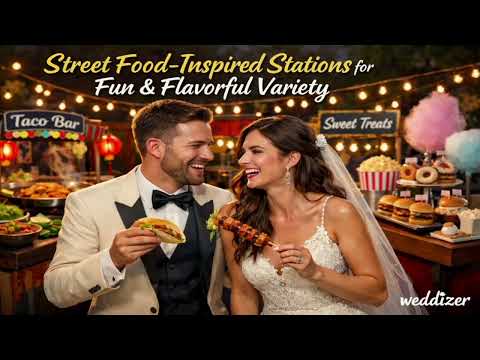Street Food Wedding Stations That Will WOW Your Guests | Trendy Wedding Food Ideas 2026