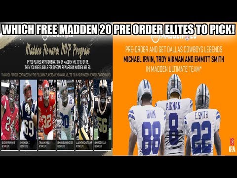 WHICH FREE PRE ORDER ELITE PLAYERS SHOULD YOU CHOOSE FOR MADDEN 20! | MADDEN 20 ULTIMATE TEAM