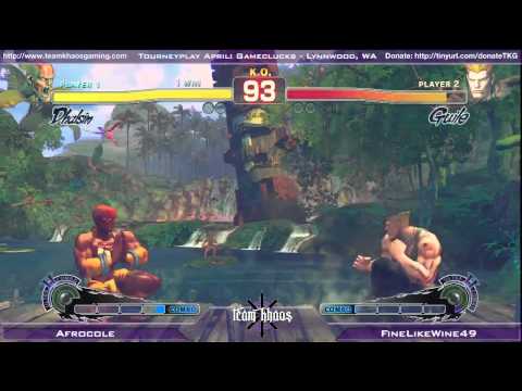 Tourneyplay April SSF4 Singles Top 8 - Afrocole (SIM) vs FineLikeWine49 (GUI) - Losers QF #1