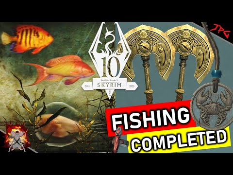 SKYRIM ALL FISHING QUESTS COMPLETED But Is It Worth It?! ALL REWARDS, AQUARIUMS + Guide And Tips!