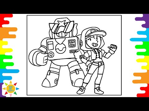 SURGE vs MAX Coloring Page | Brawl Stars Coloring Page | Unknown Brain - Perfect 10