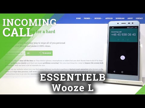 Incoming Call on EssentielB Wooze L - Default Ringtone & Call Settings