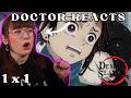 TANJIRO IS SO SWEET Literature Doctor REACTS To Demon Slayer 1x1 Cruelty