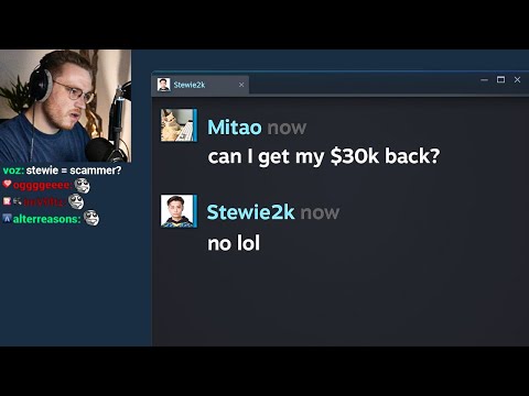 the stewie2k situation is bad...