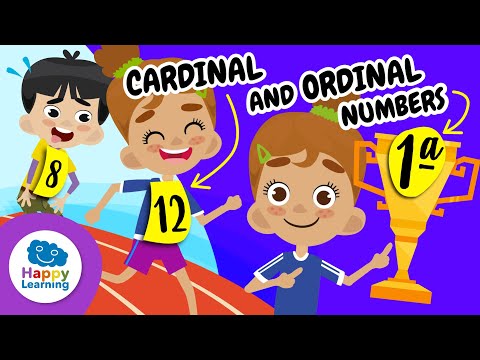 Cardinal and Ordinal Numbers Made Easy 🎯Videos for Children | @HappyLearningENG