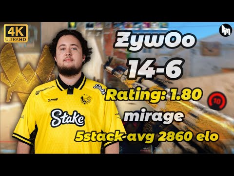 ZywOo (14-6) 5 stack (mirage) | Jan 27, 2026 #cs2 #zywoo