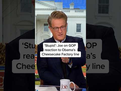 ‘Stupid’: Joe on GOP reaction to Obama’s Cheesecake Factory line