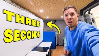The 3-Second Bed System For Small Campervans
