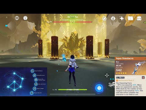 C6 R5 Yelan Solo Showcase Azhdaha | Genshin Impact